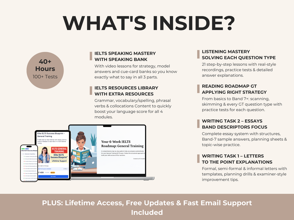 Product packaging with text detailing features and benefits, including a laptop and smartphone.